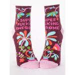 BLUE Q Women's Super F@#$ing Awesome Ankle Socks