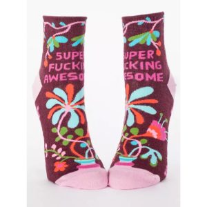 BLUE Q Women's Super F@#$ing Awesome Ankle Socks