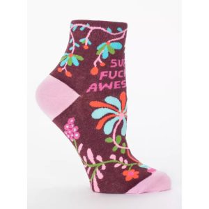 BLUE Q Women's Super F@#$ing Awesome Ankle Socks
