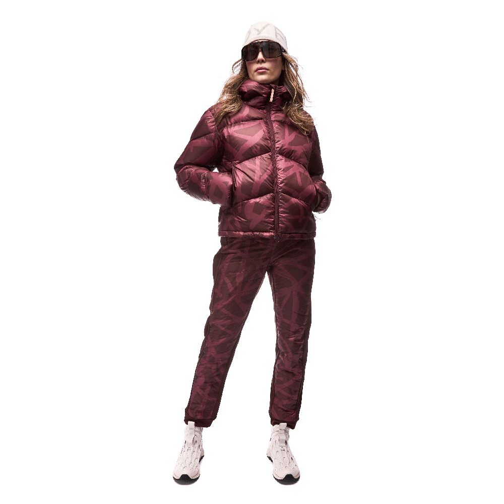 INDYEVA Women's Dolu Jacket Dark Bark Root Print