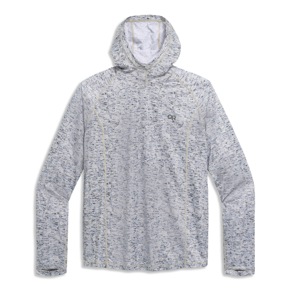 OUTDOOR RESEARCH Men's Echo Hoodie Oyster Traverse Print