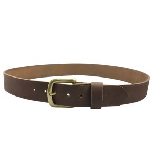 BISON Rough Cut 38mm Belt Crazy Horse Brown