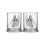 REP YOUR WATER Lowball Glass Rising Brown
