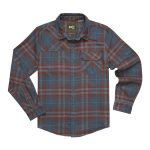 HOWLER BROTHERS Men's Harker's Flannel Kempton Dark Slate