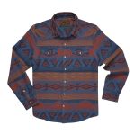 HOWLER BROTHERS Men's Sheridan Flannel Canyon Codes Skyfall