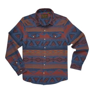 HOWLER BROTHERS Men's Sheridan Flannel Canyon Codes Skyfall