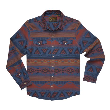 HOWLER BROTHERS Men's Sheridan Flannel Canyon Codes Skyfall