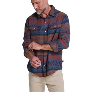 HOWLER BROTHERS Men's Sheridan Flannel Canyon Codes Skyfall