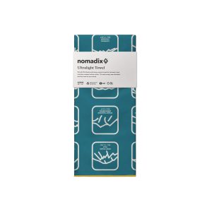 NOMADIX Ultralight Towel: Peaks Of The World Teal Ocean