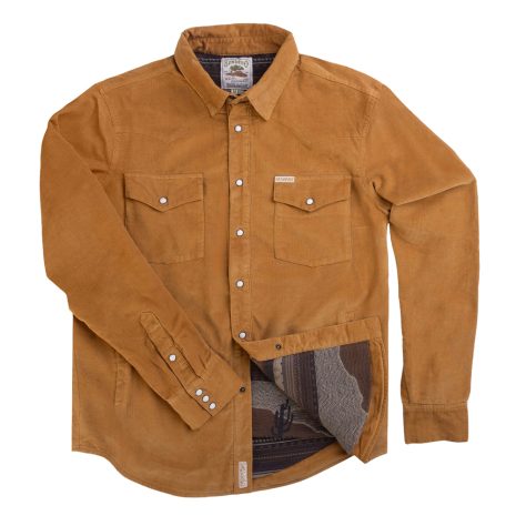 SENDERO Men's Desperado Shacket Old Gold