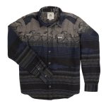 SENDERO Men's Boquillas Long Sleeve Shirt Teton Stripe Charcoal