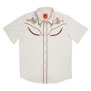 SENDERO Men's The Prescott Wester Shirt Serenade Wheat