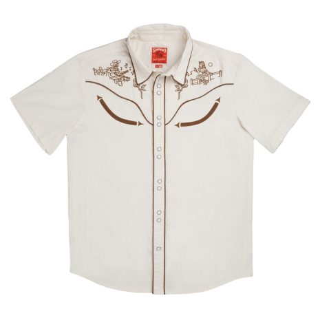 SENDERO Men's The Prescott Wester Shirt Serenade Wheat