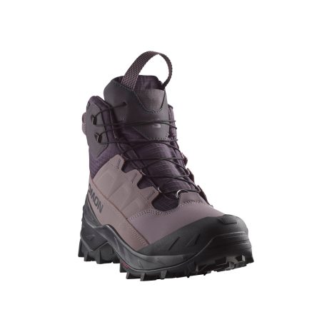 SALOMON Women's Crosstrak Powder Waterproof Shoes Nine Iron Sharkskin
